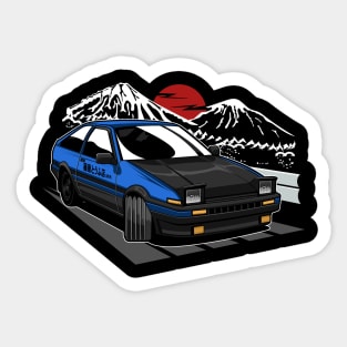 blue  ae86 hachiroku Sticker